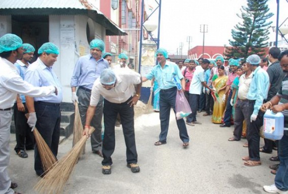 Cleanliness programme observed in West Tripura District Administration  